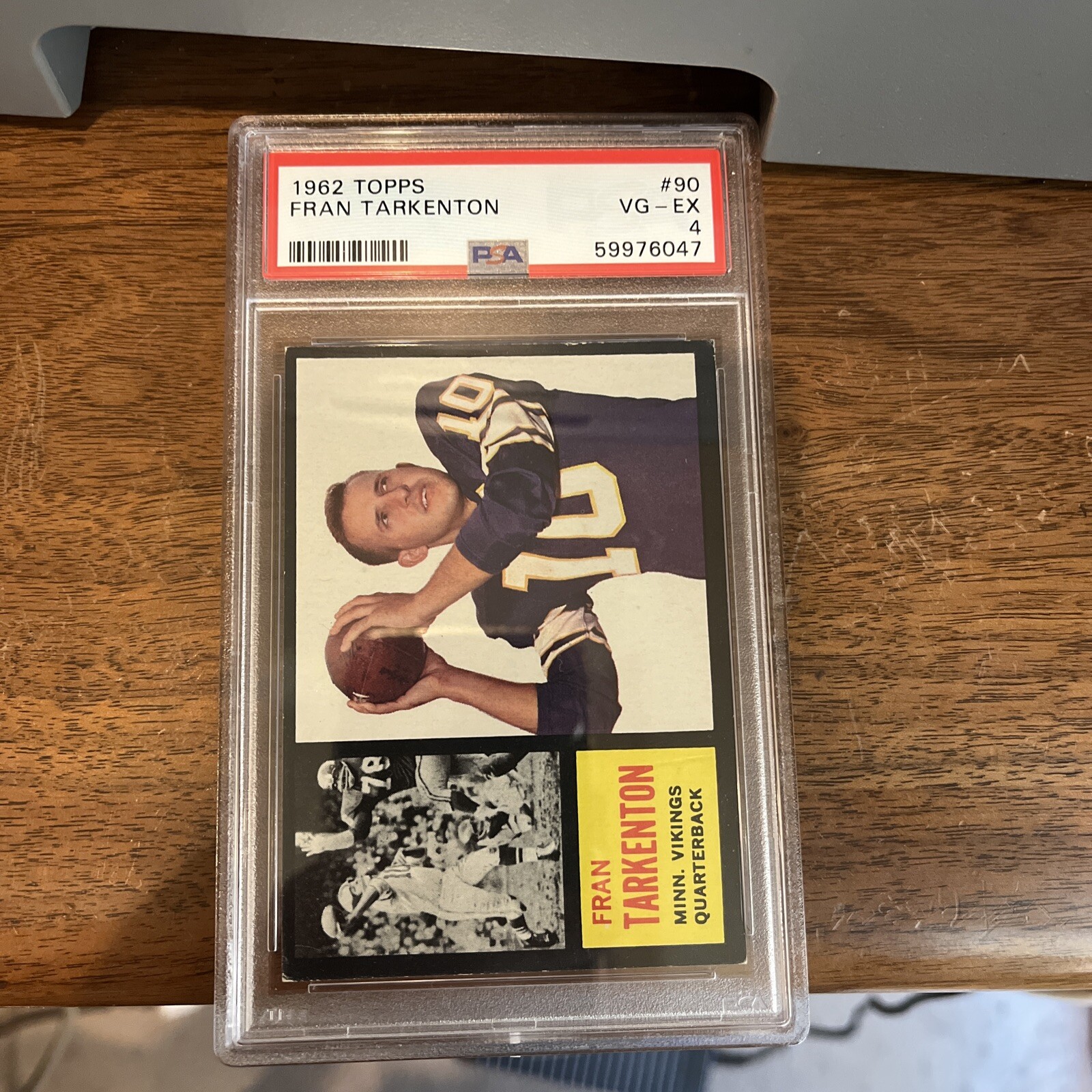 1962 Topps Fran Tarkenton RC #90 PSA 4