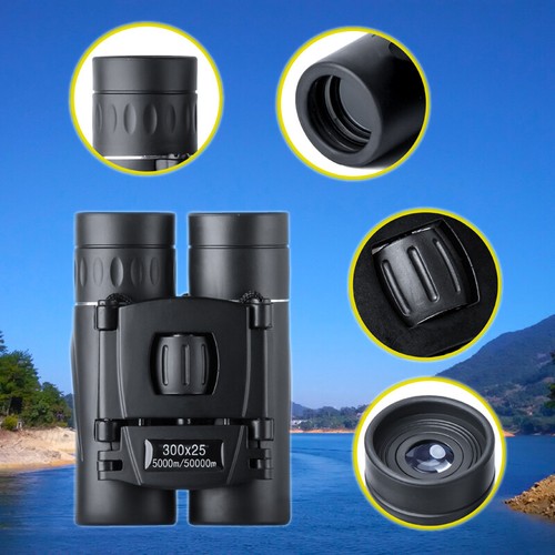 Portable Zoom HD 5000M Binoculars Powerful 300x25 Folding Low Light Night Vision - Picture 5 of 18