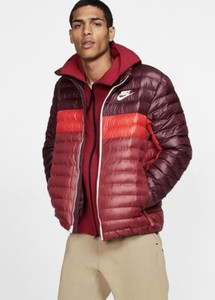 maroon down vest