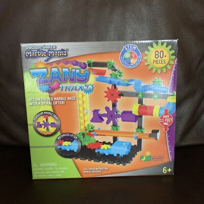 Techno Gears Zany Trax 4.0 Marble Mania Maze w/Spiral Lifter STEM  6 +