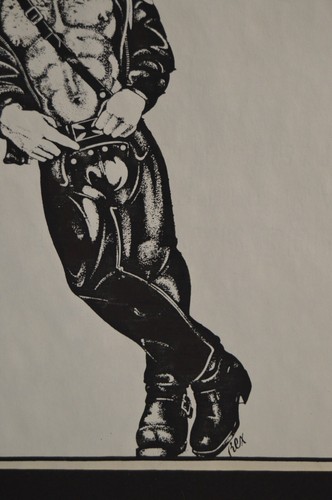 Vintage Print REX Gay Interest Leather Art Fetish Folsom Bar San Francisco RARE! - Picture 4 of 17