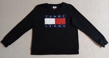 Tommy Jeans Womens Medium Black Cotton Blend Sweatshirt 22