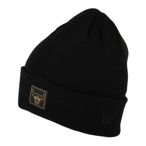 Chicago Bulls Beanie Hat NBA Metallic Badge Cuff New Era Knit | New w/Tags