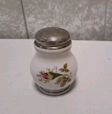 Vintage Porcelain Moss Rose Salt or Pepper Shaker - 1 Only - Japan