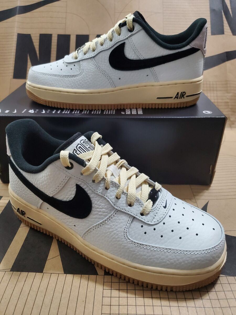 Nike Women Air Force 1 '07 LX Summit White Black Muslin Nike Women Air Force 1 '07 LX Summit White Black Muslin