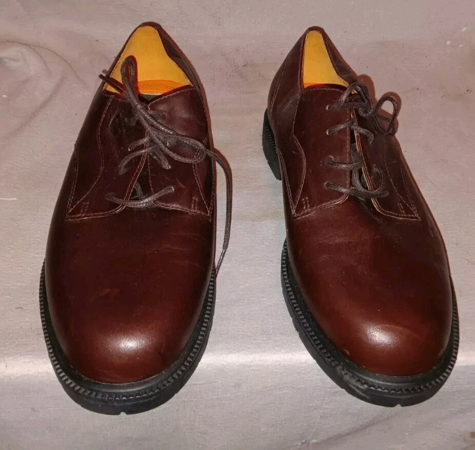 Scarpe Oxford Timberland da uomo taglia 9 M in pelle marrone impermeabili 93076