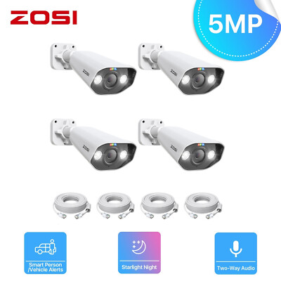ZOSI 4X5MP H.265+PoE IP Überwachungskamera Ersatzkamera Set für ZOSI POE UHD NVR