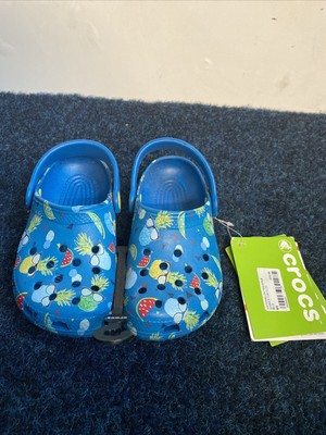 Crocs Classic Watermelon Pineapple Summer Fun Clog Blau Ukc8-9