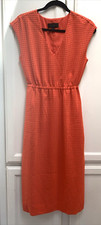 J Crew - Poppy A-Line Laser Cut Midi Dress -V Neck Side Slits- Pockets! Size 00