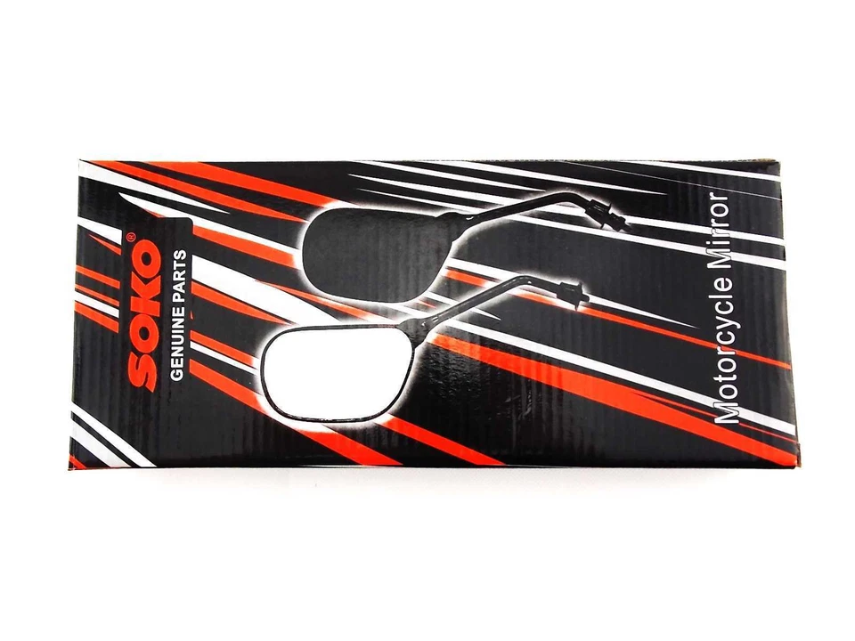 SUZUKI TS75 75-77 BLACK OVAL SOKO REAR VIEW MIRRORS - Изображение 4 из 4