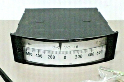 Westinghouse Weschler HX-252 Panel Meter 600-0-600 DCV Self-Contained