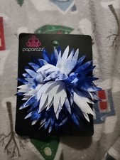 Navy Blue Hair Clip. Girl Hair Clip. Hair Flower Clip. Handmade Hair Clip