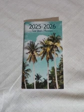 Palm Trees 2025- 2026 Monthly Pocket Planner 64 Pages 3.3 x 6 in. 2 Year
