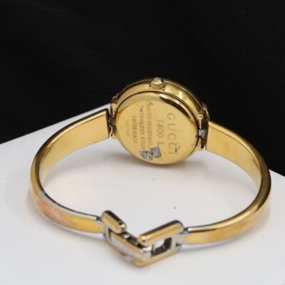 Exc+3] Gucci 1400L Watch Quartz Women's White Dial Swiss Made