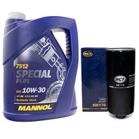 MotoröL Set 10W-30 5 Liter + ÖLfilter SM 176 FüR Audi V8 A6 Avant 100 S6 3.7 4.2