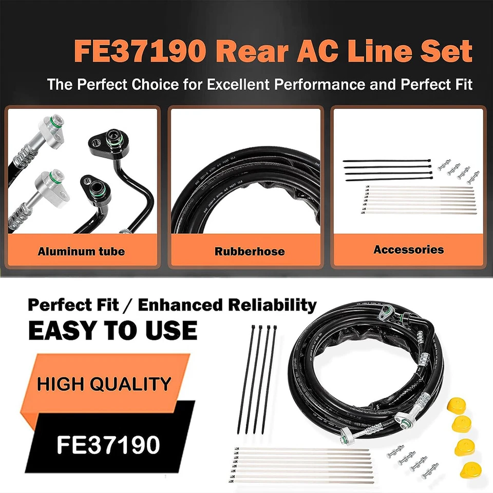 FE37190 Rear AC Line Set for Ford Explorer 2011-2016 Flex MKT 2013-2019 Foto 4 de 4