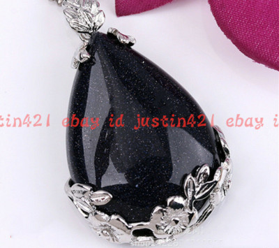 Pretty Natural Multicolor Gemstone Teardrop Pendant AAA
