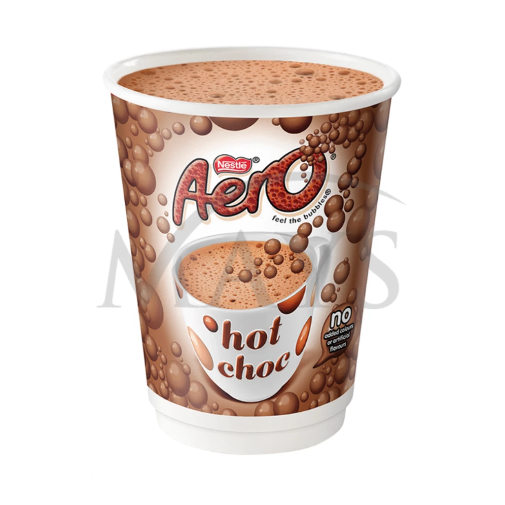 40 NESCAFE AND GO 2 GO NESTLE AERO HOT CHOCOLATE FOIL SEALED IN