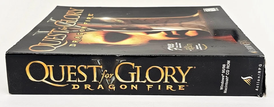 Quest for Glory V Dragon Fire PC Win Mac Game Sierra New w Damaged Big Box - Image 4 of 4