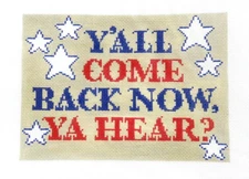 The Collection Froppy Design Texas Sign Handpainted Needlepoint Canvas