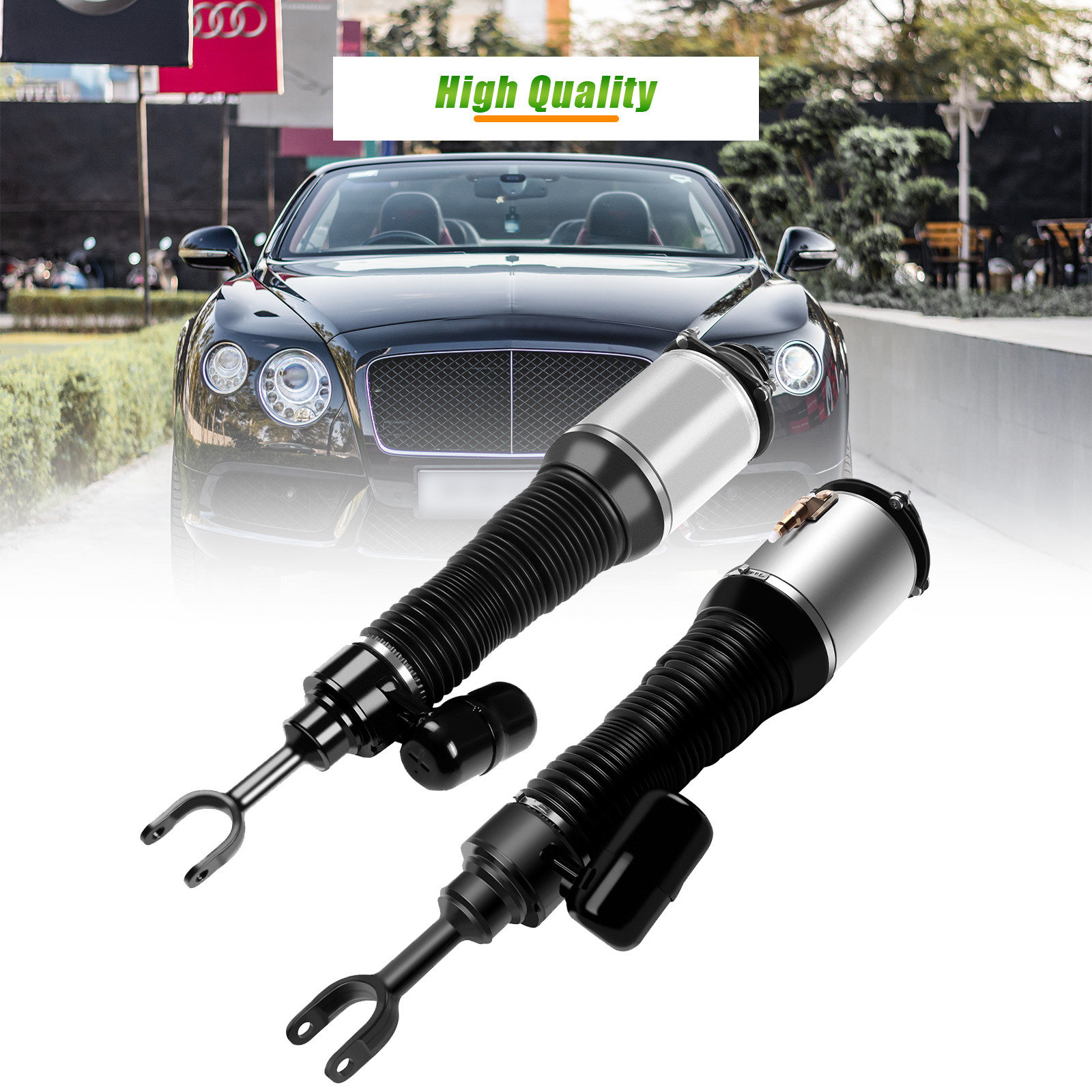 Front Pair Air Suspension Struts Fits Bentley Continental GT GTC, Flying Spur