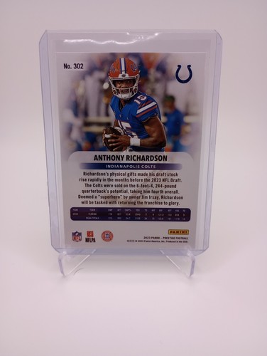 2023 Prestige Anthony Richardson Rookie RC #302 Colts - Picture 2 of 2