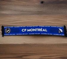 CF Montreal Impact MLS Soccer Continental Blue Yellow Winter Knit Scarf Banner