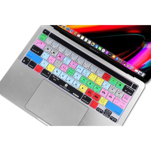 XSKN Premiere Pro Shortcuts Keyboard Cover for Touch Bar Macbook Pro 13.3"/16" - Picture 5 of 15