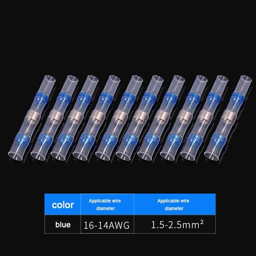 340/50Pcs Solderstick Waterproof Solder Wire Connector Kit Shrink Butt Terminals - Picture 18 of 21