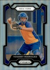 2024 Panini Prizm Silver Holo #9 Yovanny Rodriguez New York Mets Parallel Card