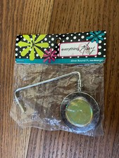 Everything Mary Silver Round Purse Hanger