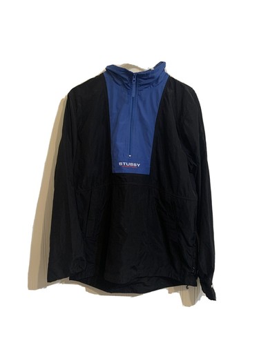 Half Zip Windbreaker Hoodie Vintage Vtg 