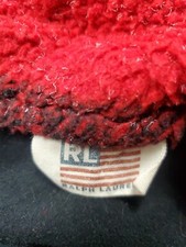 Ralph Lauren Buffalo Plaid Check Twin Comforter Cabin Red Black Reversible RARE