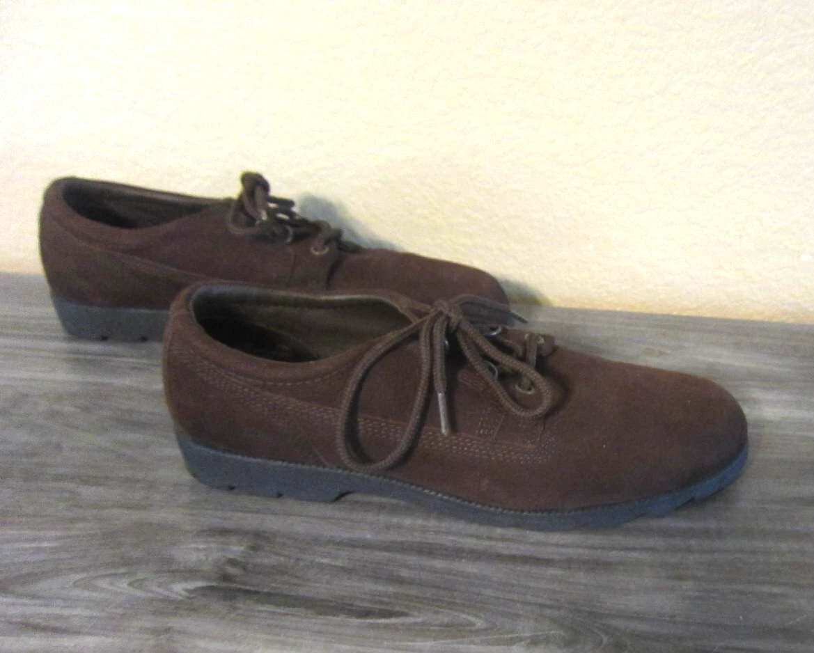 THOM BROWNE Scarpe casual Thom McAn donna 10W Oxford eleganti pizzo 21201 pelle scamosciata marrone