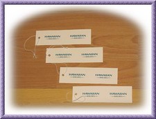 Hawaiian Airlines Kofferanhänger Reise Airline 4 Stück HA Neu und unbenutzt dd