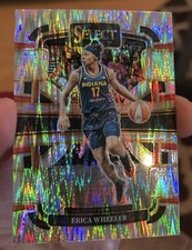 2024 Panini Select WNBA #19 Erica Wheeler Silver Flash Prizm Indiana Fever rc