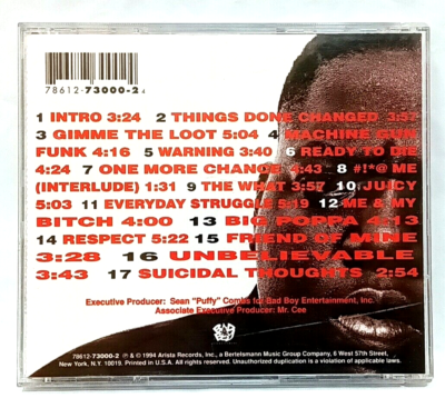 CD) The Notorious B.I.G. – Ready To Die, US OG Press, NM, 78612