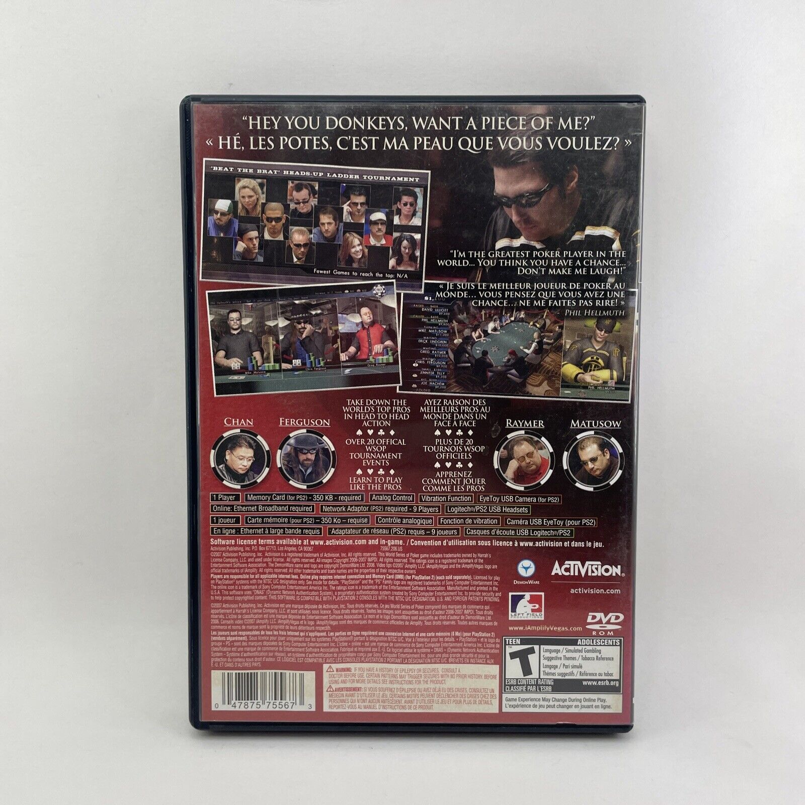 World Series of Poker 2008: Battle for the Bracelets (Sony PlayStation 2, 2007)