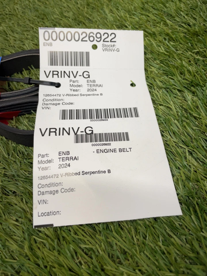 ✅ 2024 GMC TERRAIN РЕМЕНЬ ДВИГАТЕЛЯ РЕБРИСТЫЙ СЕРПАНТИН PN:12654472 OEM - Изображение 3 из 3