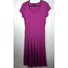 Lauren Ralph Lauren Purple short sleeve dress Scoop Neckline Size XL