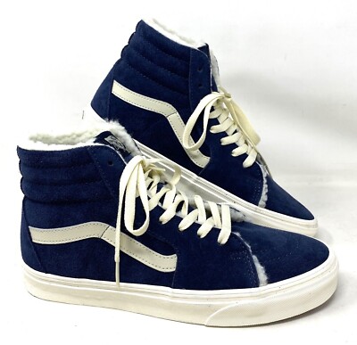 Vans Sk8 Hi Men\'s 4 Women\'s 5.5 Cozy Hug Fur Lined Parisian Night Blue New s-l1200.jpg main image 4
