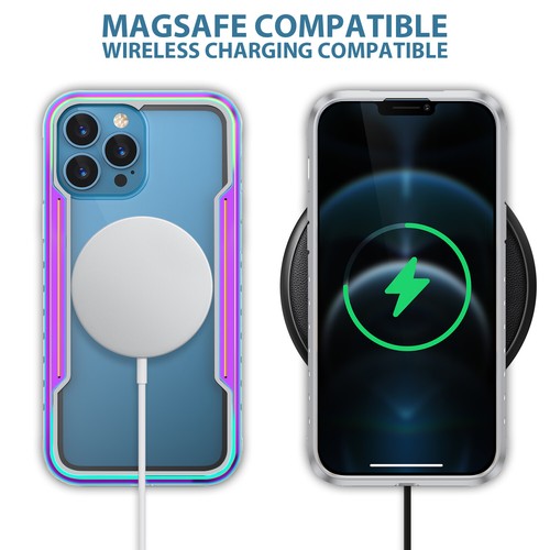 For iPhone 14 Pro Max Military Drop Shockproof Clear Case Mag Safe Cover - Bild 1 von 22