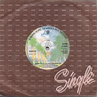 Scaffold Mummy Won't Be Home For Christmas UK 45 7'' single +The Wind Is Blowing