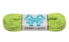 Lime Green Derby Laces Waxed Skate Lace in 60, 72, 84, 96, or 108 Inches