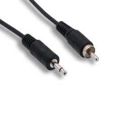 KNTK 6 ft 3.5mm 1/8" AUX to RCA Cable Mono Audio for Car Tablet Phone MP3 MP4 PC