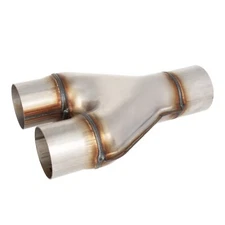 Exhaust Y-Pipe 2.5"Single To 2.25"Dual Exhaust Adapter Connector Stainless Steel