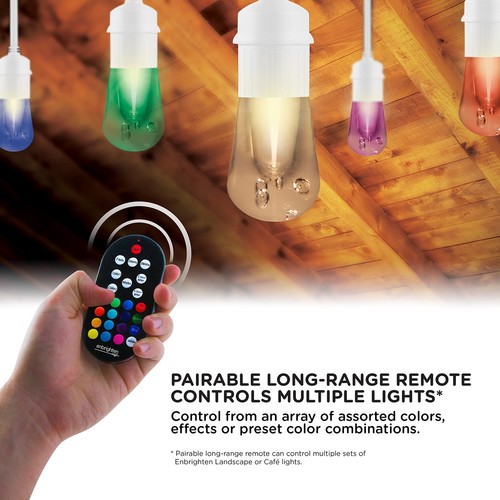 Enbrighten Premium Color Changing String Lights, 24ft White Cord, 12 Shatterp... - Picture 6 of 8