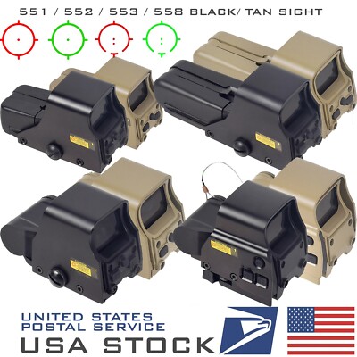 551 552 553 558 Tactical Holographic Reflex Red Green Dot Sight