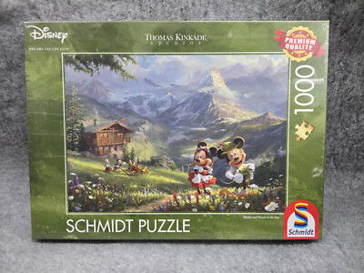 Schmidt Disney 1000 Piece Jigsaw Puzzle Mickey and Minnie In The Alps ...