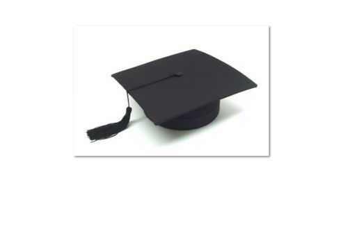 LAUREA TOCCO CAPPELLO PER LAUREATO IN TESSUTO NERO lusso MADE IN ITALY |  eBay